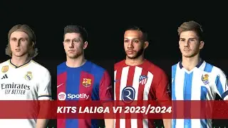 PES 2017 Kitpack LaLiga V1 2023/24 - Compatible With All Patch