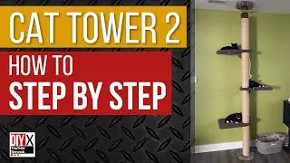 Non-Permanent Cat Tower 2 Step-by-Step #howto #diy