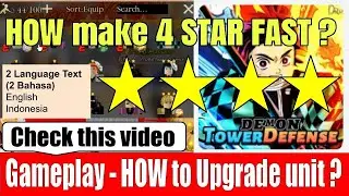 How to make 4 STAR unit Demon Slayer Tower Defense Simulator? | Make best unit in Demon Slayer Tower