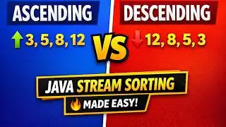 Java Stream Array Sorting (Ascending & Descending) | Java 8 Stream API Tutorial for Beginners