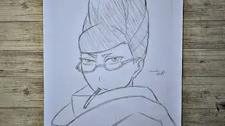 How to draw Seiko Ayase  for beginners step by step tutorial Dandadan