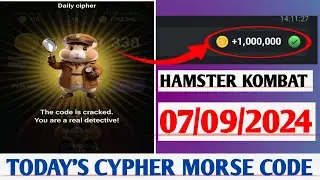 07 SEPTEMBER HAMSTER KOMBAT DAILY CYPHER CODES