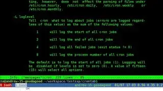 cron linux job schedule crontab