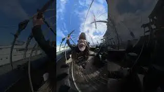 Crazy Buccaneer aboard the Nao Victoria. Brixham Pirate Festival #crazydudepaul #funny  #busybee