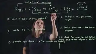Electrochemistry - Voltaic Cells - Cathode, Anode, Flow of electrons and Salt Bridge