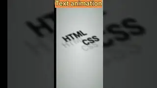 animation in text with html using in css project|| vs code || 👌🙃
