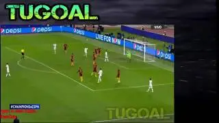 Roma vs Real Madrid GOL Lucas