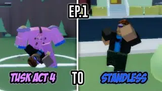 TRADING DOWN: From Tusk Act 4 To Standless Ep.1 | Roblox A Bizarre Day Trading