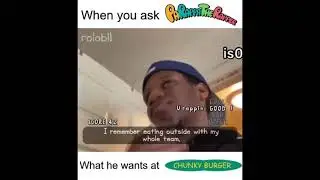 when you ask PaRappa what he wants to eat 😂🍔🔥