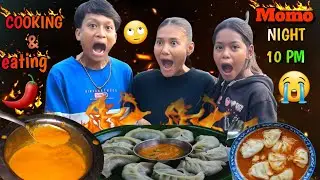 COOKING & ENJOYING DELICIOUS MOMOS AT NIGHT – A PERFECT LATE-NIGHT TREAT!🔥
