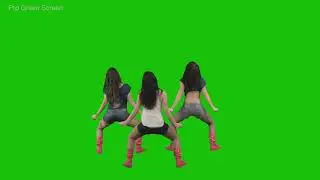 Girls Twerking and Dancing  Green Screen Footage