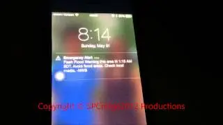 EAS #1072 - FLASH FLOOD WARNING FOR MY COUNTY AND ON MY IPHONE 5-31-2015