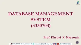 DBMS Lecture 15 practical 4,5 by Dhruvi marsonia