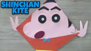 How to make SHINCHAN KITE ( CRAFT purpose only) #Vasant Panchmi #Lohri