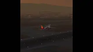 beautiful sunrise as Air India lifts off ⭐✨
