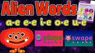 ALIEN WORDS PHASE 5: SPLIT DIGRAPHS 👽 PHONIC SCREEN PRACTISE 💚 Miss Ellis #alienwords