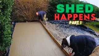 DIY Shed Build -  Laying The Foundations! 