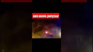Ambulans karşı şeride giren  araç ile Kafa kafaya çarpıştı⁉️ 