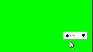Animated Youtube Like Button   Green Screen Overlay !