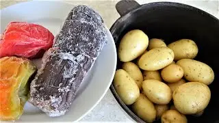 Молодая картошка с замороженным солением. Копаем по надобности картошку всю зиму