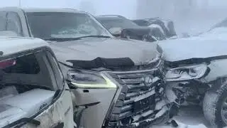 Трасса Барнаул 17.01.2020 авария 35 машин