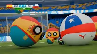 Eduardo Vargas' goal in the 2014 World Cup, recreated in Countryballs 3D⚽