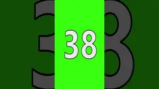 59 SECOND COUNTDOWN TIMER  Green Screen- free to use