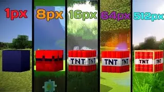 TNT | in 1px vs 8px vs 16px vs 64px vs 512px