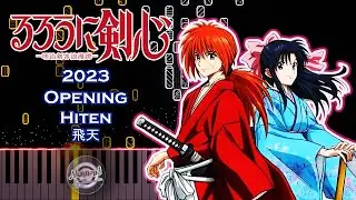Rurouni Kenshin 2023 OP Hiten Piano Tutorial