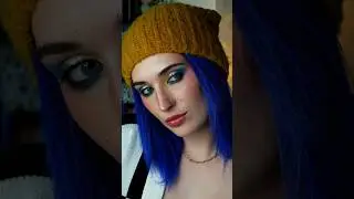 coraline vibes from the other day💙💛! by us garden busters palette (launches 8/25 code BATTYBEAN)