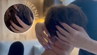 ASMR- INTENSE Scalp Therapy - Head, Scalp & Neck Massage - with long Nails 💆‍♂️