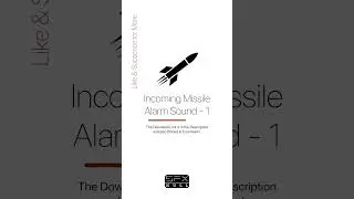 Incoming Missile Alarm Sound 🔔 / Missile Alarm / Missile Alarm Sound #missile