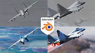 MiG & Sukhoi | Blender 3D Preview Animation