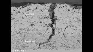IN SITU SEM 3-point bending of Air Plasma Sprayed Thermal Barrier Coatings (BSE mode)