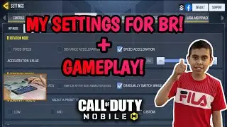 MY SETTINGS for BATTLE ROYALE | SOLO VS SQUAD CALL OF DUTY MOBILE GAMEPLAY