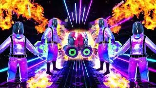 Party Disco Hazard Background 4K VJ Loop Video | No Copyright Background Video