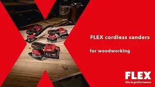 Ideal for precise and detailed woodworking: the new cordless sanders from FLEX