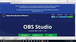 OBS Studio Auto Update Error Solution 2018 05 20