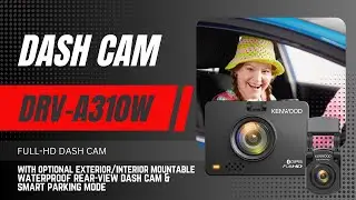 KENWOOD DRV-A310W Dash Cam | Full-HD Dash Cam Captures Important Details of your Journey
