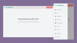 Responsive Sidebar Menu Using HTML, CSS, and JavaScript | Dashboard Sidebar Menu