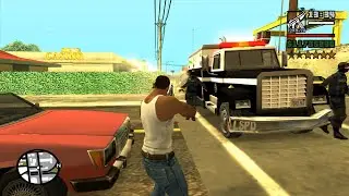 GTA San Andreas CJ's 6 Star Rampage in Las Venturas + Escape