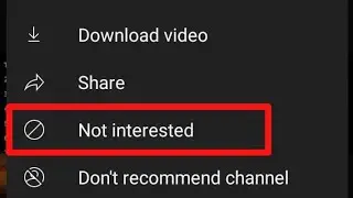 🚫 youtube 🚫 not 🎛️ interested❓setting 🎛️ kya 😱 hai ❓😱😱