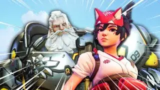 Reinhardt and Kiriko made an unstoppable duo with a bit of Ana power!