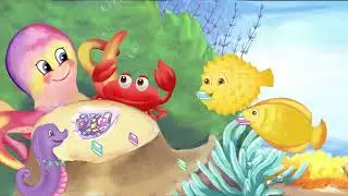 Crescent the octopus | 2D water style animation song