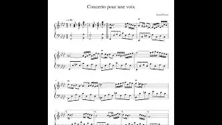 Concerto pour une voix Saint-Preux Sheet MUSIC Tutorial  Концерт для одного голоса ноты пианино