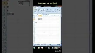 How to som number in ms.exce #text #youtubeshorts