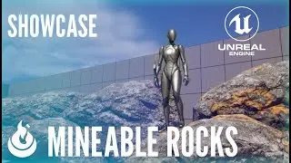 Unreal Engine - Mineable Rocks Showcase (UE5)