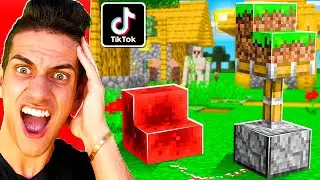 Testing NEW VIRAL TIKTOK MINECRAFT HACKS to PRANK my FRIENDS and THEY WORKED!