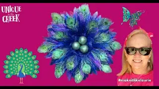 Peacock Inspired FLOWER Wreath | UITC Large Board