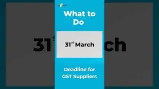Don’t miss the 31st March GST compliance deadline! #gstdeadline #taxtips #ytshorts #trending